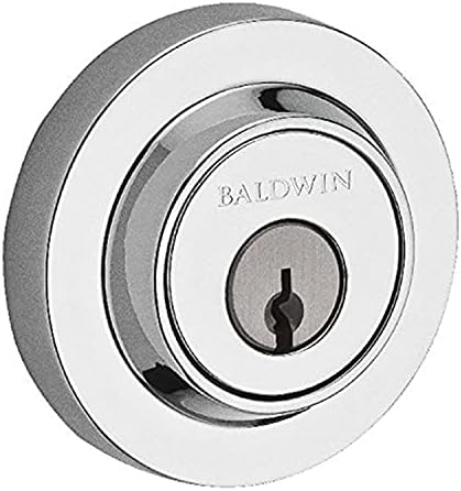 Baldwin Reserve Deadbolt Elegant Double Cylinder Door Lock in Chrome