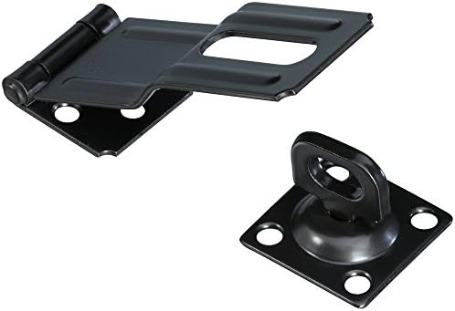 National Hardware Safety Hasp for Doors Cabinets 45-inch Black