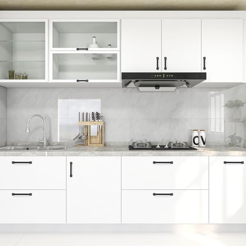 10 Pack Matte Black Cabinet Handles 5 Inch Arch Pulls