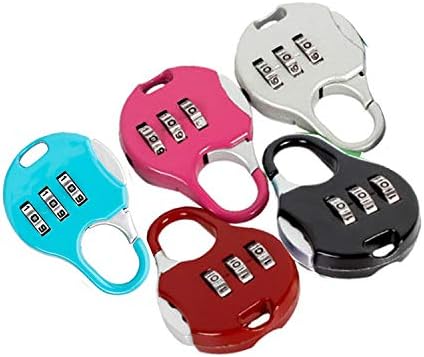 HillHome Secure Travel Combination Padlock Set for Luggage