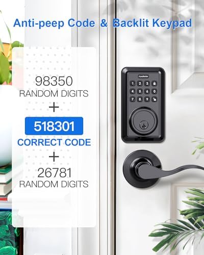 ApeStellar Keyless Entry Door Lock Set Matte Black