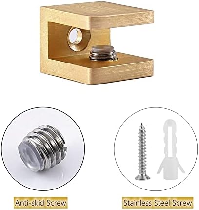 Versatile Glass Shelf Clamp Durable Easy to Use Aesthetic