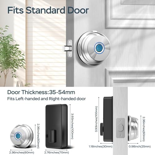 SchloWise fingerprint smart deadbolt lock with app control 3-in-1 access security