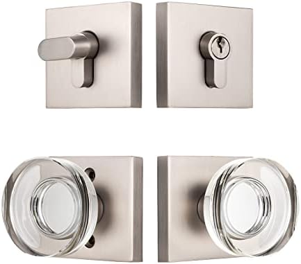 Coolnews Crystal Glass Door Lock Set