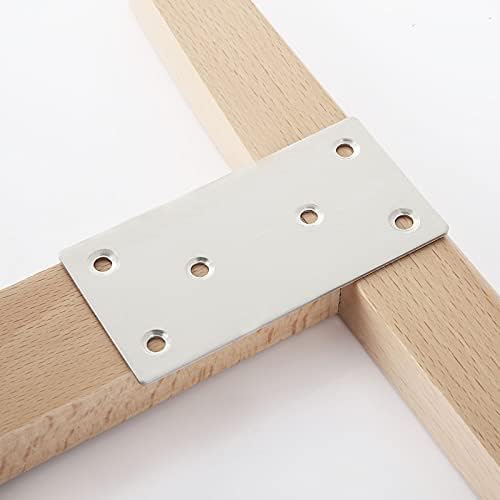 Sturdy 30-Pack Flat Bracket Mending Plates for Furniture Woodworking