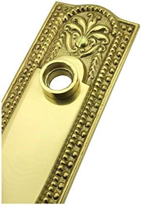 Renovators Supply Manufacturing Door Back Plate Brass Escutcheon Cover