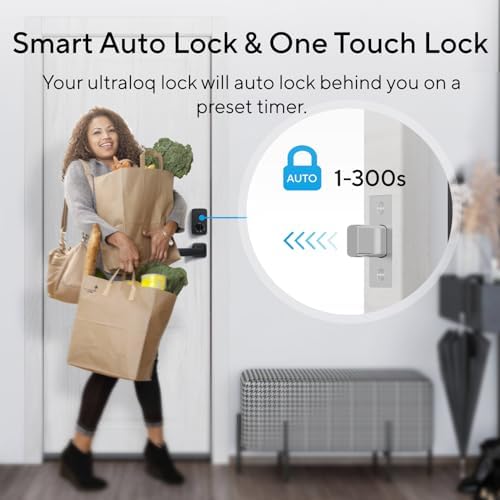 ULTRALOQ U-Bolt Pro Smart Lock 6-in-1 Keyless Entry Deadbolt Lock