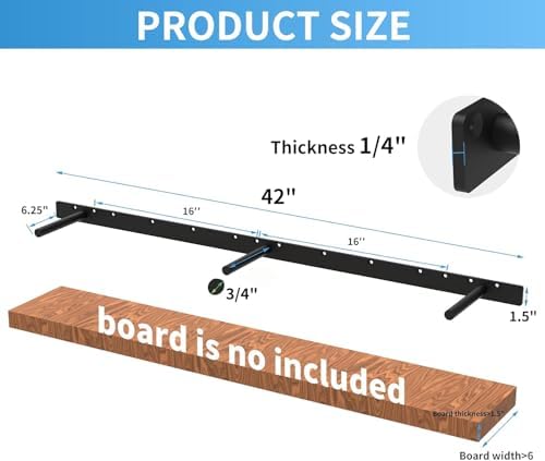 43-Inch Heavy Duty Blind Wall Mount Bracket