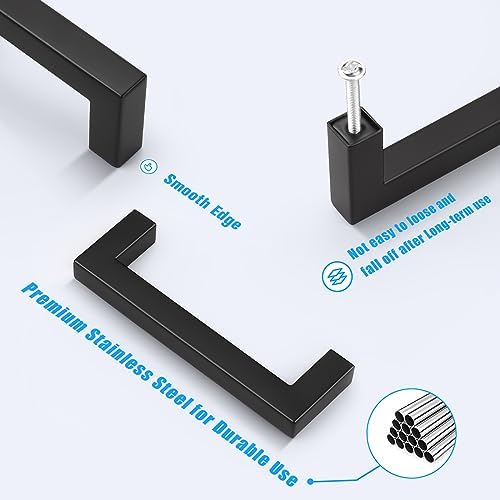 6-Pack Stainless Steel Kitchen Cabinet Door Pulls