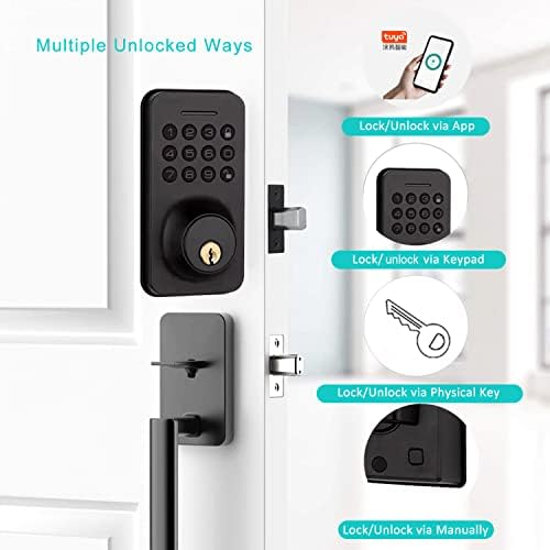 Splenssy Keyless Entry Deadbolt Lock with Keypad and 2 Keys