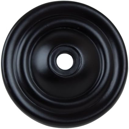 GlideRite 50-Piece cabinet back plate set Matte Black 15-inch Diameter