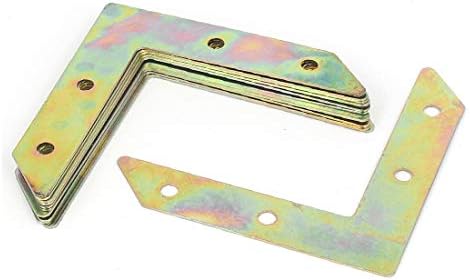 FIYA L Shape Angle Bracket 10pcs Metal Silver