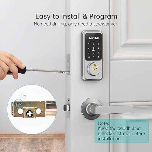 Smart Keypad Door Lock with Handlesets