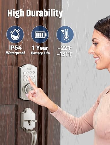 ELAMOR M19 Smart Keyless Entry Door Lock Set