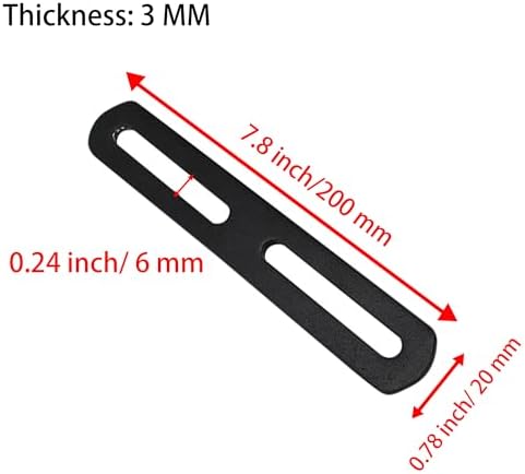 8-Piece 78 Flat Stainless Steel Mending Plates