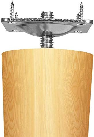 Maricome 4-Piece Leg Mounting Plate Set for Sofa and Table Legs