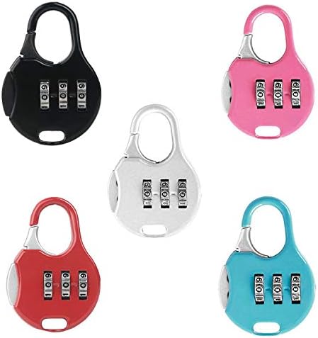 HillHome Secure Travel Combination Padlock Set for Luggage