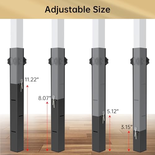 FengoneAdjustable Table Leg Extender for Folding Tables with Anti-Slip Design