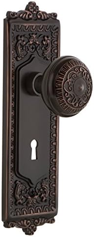 Nostalgic Warehouse Egg Dart Plate Set with Privacy Knobs