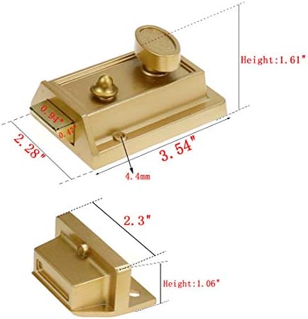 Durable Night Latch Deadbolt Set for Safety