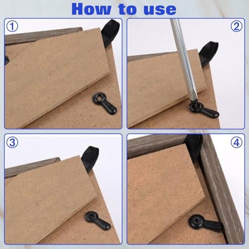 GOLD DEER 100PCS Photo Frame Fasteners Set