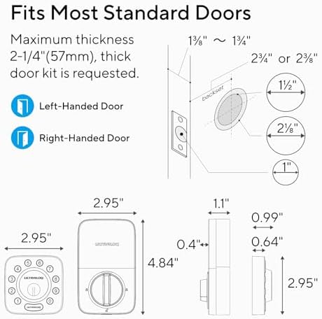 ULTRALOQ U-Bolt Smart Lock with WiFi Bridge
