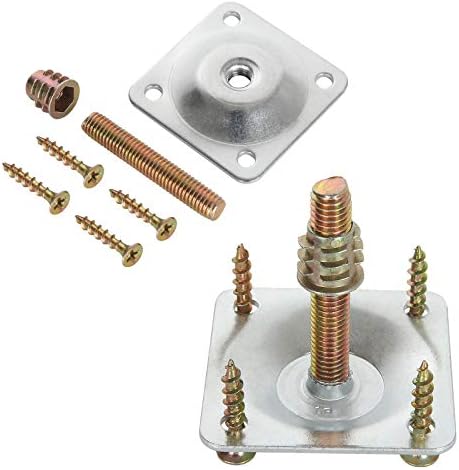 Furniture Legs Mounting Plates Heavy-Duty Top Plates for Sofas More