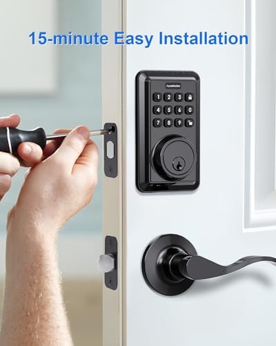ApeStellar Keyless Entry Door Lock Set Matte Black