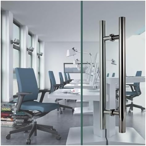 Stainless Steel Barn Door Push Pull Handle Brushed Nickel