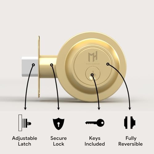Secure Entry Deadbolt Lock withversatile Installation