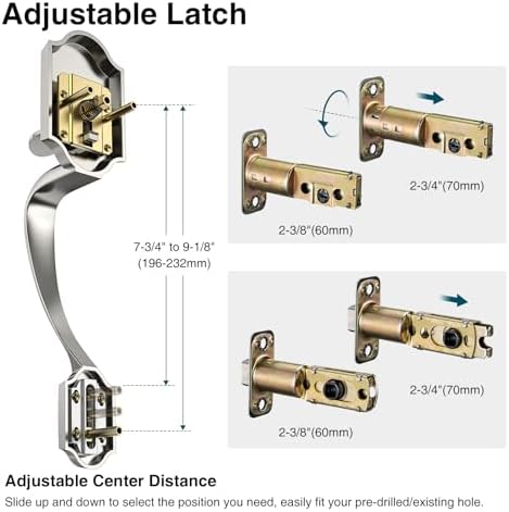 Calzibeno Front Door Handle Set Elevate Your Door Security