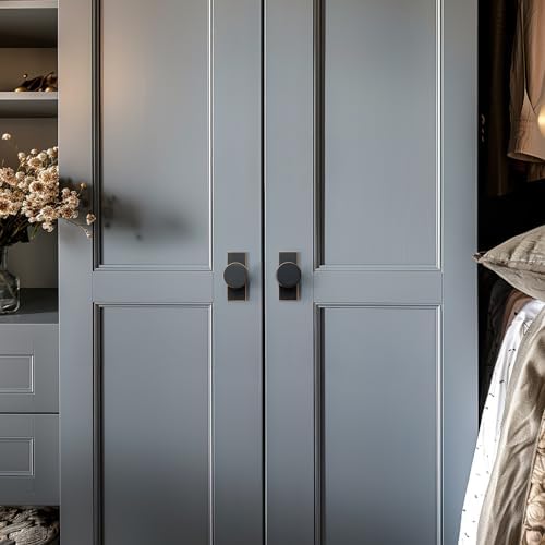 Black-Gold Cabinet Knobs