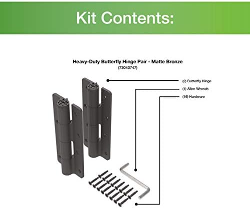 Barrette 73043747 Butterfly Hinge Durable Outdoor Gate Solution