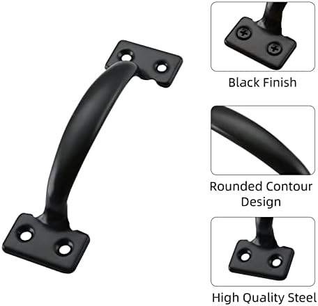 HIGH-QUALITY 6-12 INCH METAL GATE DOOR PULLS SET OF 20