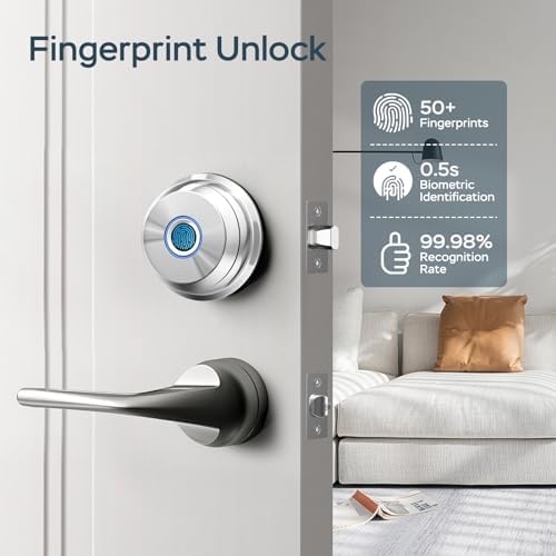 SchloWise fingerprint smart deadbolt lock with app control 3-in-1 access security
