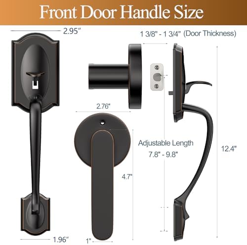Narpult Smart Front Door Lock Set Oil Rubbed Bronze