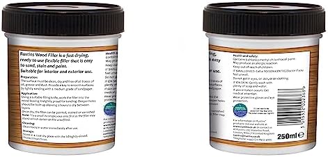 Rustins Acrylic Wood Filler 250 ml - White