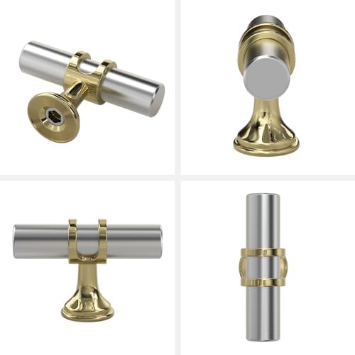 Haliwu 10 Pack Cabinet Knobs Brushed Nickel