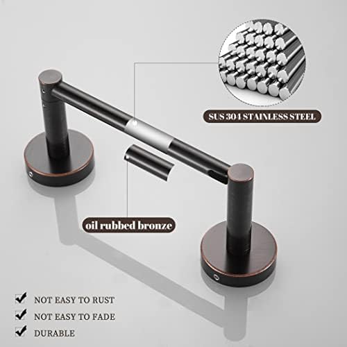 WEIKO Bronze Toilet Paper Holder Towel Ring Set