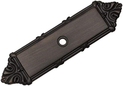Sturdy Oil Rubbed Bronze Knob Backplate Set 10-Pack