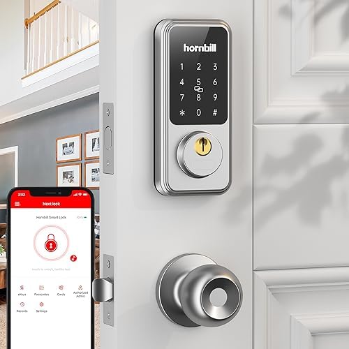 Hornbill Keyless Entry Door Lock Ensure Security One-Step Solution