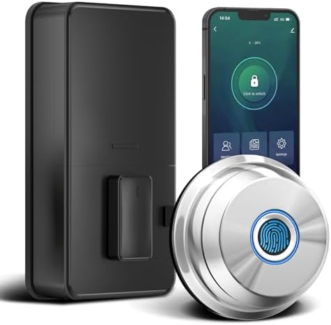 SchloWise fingerprint smart deadbolt lock with app control 3-in-1 access security
