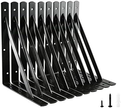 HOME MASTER HARDWARE 12x8 Heavy Duty Shelf Brackets 10-Pack