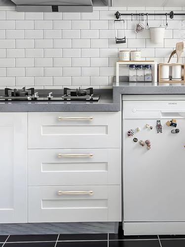 10-Piece Polished Nickel Cabinet Pulls 125-inch 32mm Hole Centers