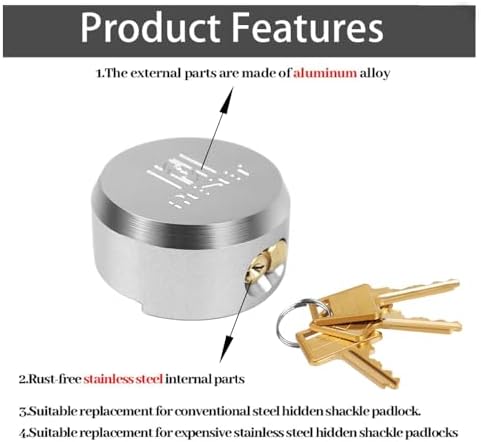RESET-903 Keyed Alike Heavy Duty Padlock 3 Pack