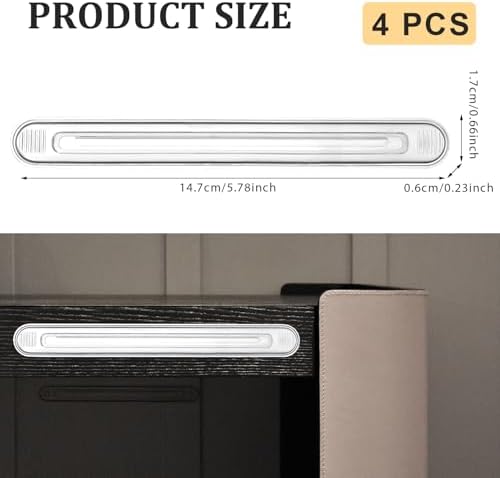 High-Quality Silicone Wall Bumper Guards for Furniture - 4-Piece Set