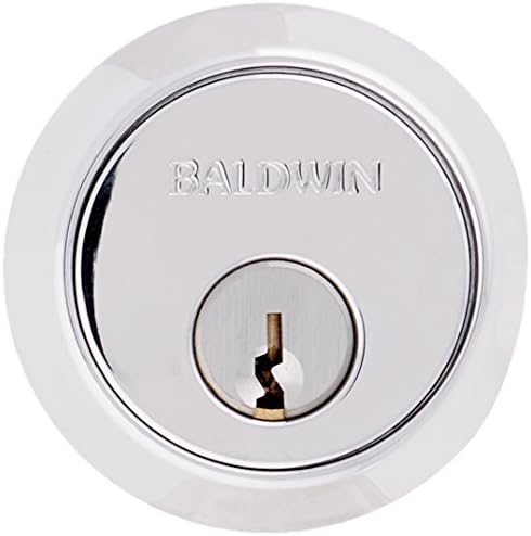 Baldwin Estate 8041260 Low Profile Contemporary Deadbolt in Polished Chrome