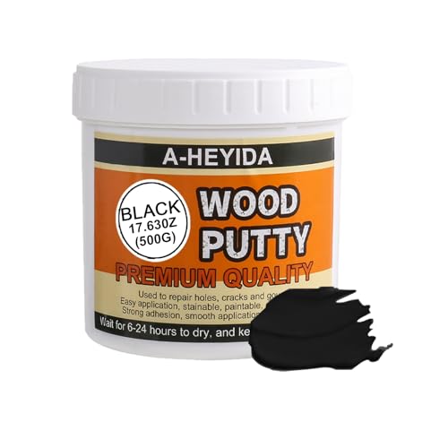 A-HEYIDA Black Wood Filler Putty Repair Kit