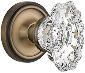 Nostalgic Warehouse Classic Rosette Door Knob Set 2375 Antique Brass