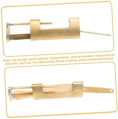 Chinese Golden Retro Padlock for Jewelry Boxes